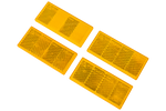 Téglalap alakú narancssárga öntapadós fényvisszaverők UNITRAILER 90x40mm SET 4x fényvisszaverő