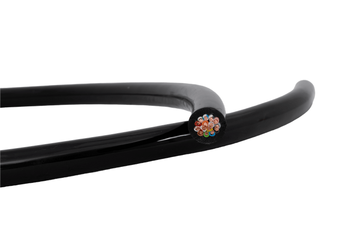 HYBSZ QLY-S 12x0,75+3x1 tizenöt eres elektromos kábel - 1m