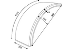 Sárvédő mezőgazdasági gépekhez 16-24" DOMAR T10120 kerékjárati ív 960/355mm