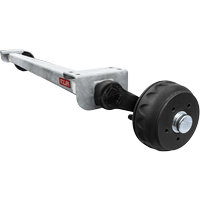 KNOTT VGB13 fékes hajóutánfutó tengely 1350kg 1700mm 2200mm 5x112