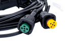 Lámpakészlet: FRISTOM FT-270 LED hátsó lámpák + FRISTOM FT-145 LED helyzetjelzők + MANTES 4,5 m-es 7 tűs kábelköteg