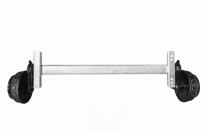KNOTT VGB18MV fékezett tengely pótkocsihoz/szállítóhoz 1800kg 1100mm 1570mm 5x112