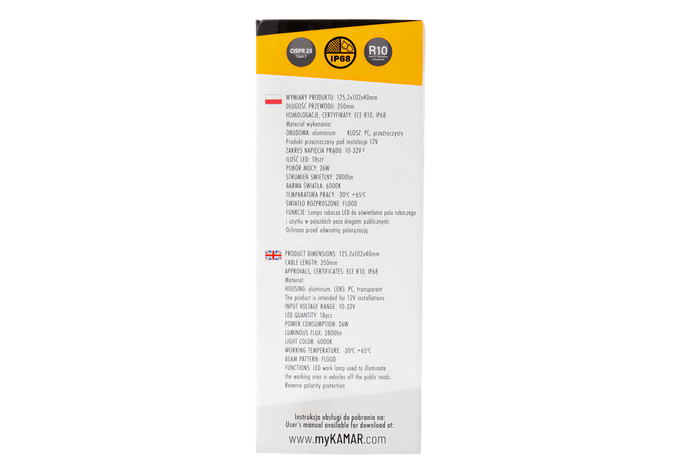 LED munkalámpa fényszóró TruckLED L0173 18xLED 2800lm DT csatlakozóval