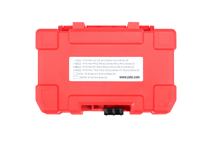 YATO YT-04616 Ütőcsavarhúzó bitkészlet 37 darabos