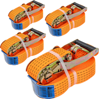 Négy darabos UNITRAILER 10m/50mm/5t szállítószalag-készlet feszítővel