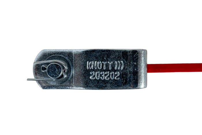 KNOTT vészhelyzeti biztonsági szakadár kötél karabínerrel 1200mm