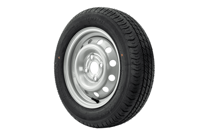 Két kerék készlet pótkocsikhoz UNITRAILER / TEMARED / NIEWIADÓW / NEPTUN / ZASŁAW LINGLONG TYRES 155/70 R13 75N UNITRAILER FRIMS 4Jx13" 4x100 ET:30