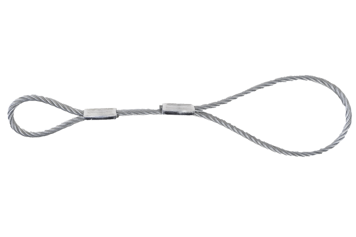 EFMETAL biztonsági kábel fékezetlen utánfutókhoz 250 mm 250 kg