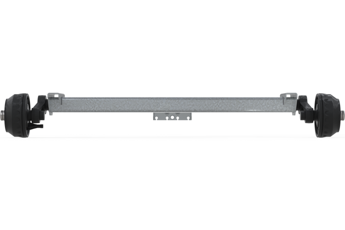 KNOTT VGB15M/MV fékezett tengely pótkocsihoz/autószállítóhoz 1500kg 1300mm 1770mm 5x112