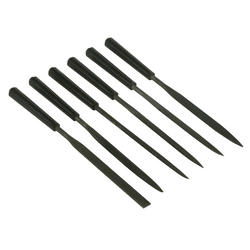 Hat darabos STANLEY 0-22-500 tűreszelő készlet, 160 mm hosszú