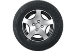 Erősített pótkocsi kerék KENDA GUMIABRONCS 165/80 R13C 96/94N ALU FELNI STARCO polírozott 5Jx13"H2 4X100 ET:30