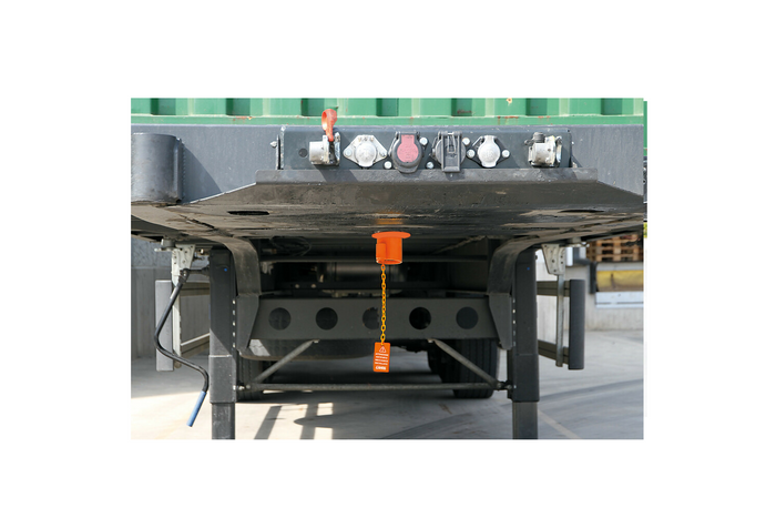 TIR pótkocsi csapszegvédő LÁMPA 98703 pótkocsizár