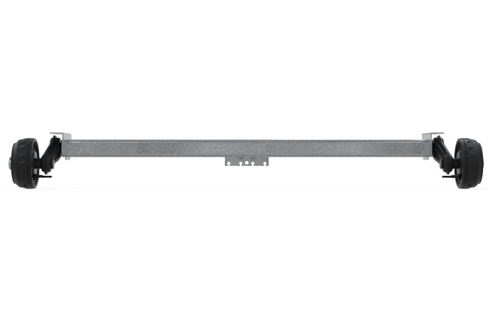 KNOTT VGB13M fékezett tengely pótkocsihoz/autószállítóhoz 1350kg 1000mm 1370mm 5x112