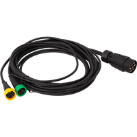 ASPÖCK 58-1022-087 elektromos szerelésű utánfutó kábelköteg 4,5 m 7 tűs bajonettzáras csatlakozó 2x5 tűs