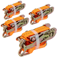 Négy darabos UNITRAILER 3m/25mm/1t szállítószalag-készlet feszítővel