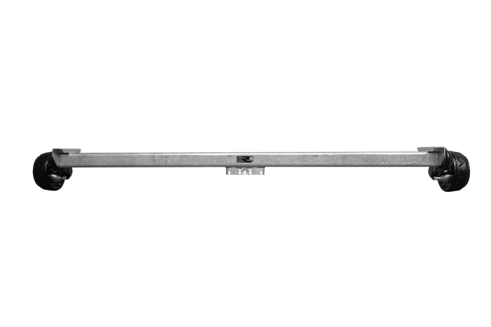 KNOTT VGB13M fékezett tengely pótkocsihoz/autószállítóhoz 1350kg 1900mm 2350mm 5x112