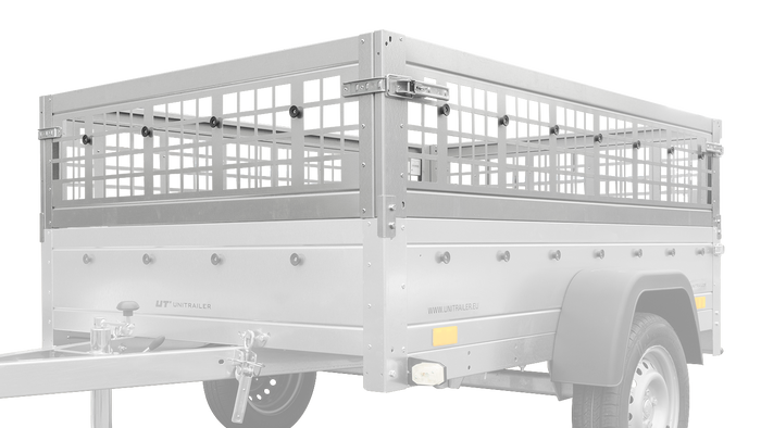 Hálós oldalak az UNITRAILER GARDEN TRAILER 201 KIPP pótkocsihoz