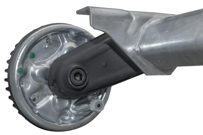 AL-KO COMPACT fékező tengely pótkocsihoz/szállítóhoz 1500kg 1260mm 1630mm 5x112