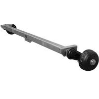KNOTT VGB13M fékezett tengely pótkocsihoz/autószállítóhoz 1350kg 1900mm 2350mm 5x112