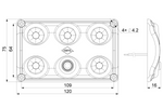 HORPOL LWD2153 LED 900lm belső autólámpa kapcsolóval