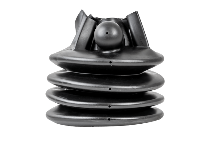 KNOTT KS30 gömbfejes vonóhorog stabilizátorral 3000 kg-os pótkocsihoz, 50 mm-es csővonórúddal