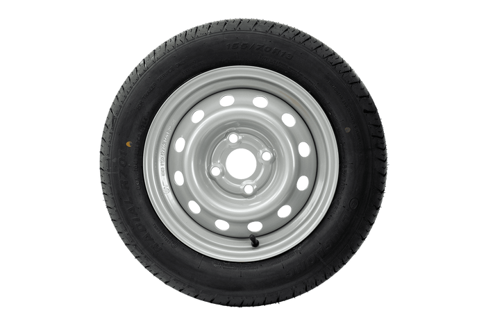 Két kerék készlet pótkocsikhoz UNITRAILER / TEMARED / NIEWIADÓW / NEPTUN / ZASŁAW LINGLONG TYRES 155/70 R13 75N UNITRAILER FRIMS 4Jx13" 4x100 ET:30