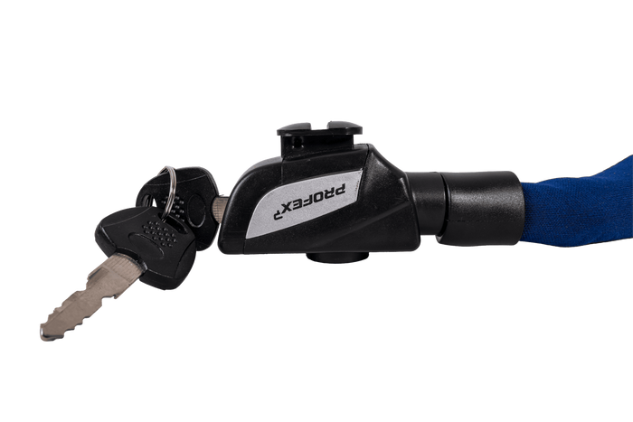 PROFEX 81659 Neo 130 cm-es láncos kerékpárzár zárral