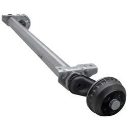 AL-KO COMPACT fékező tengely pótkocsihoz/szállítóhoz 1350kg 1400mm 1850mm 5x112