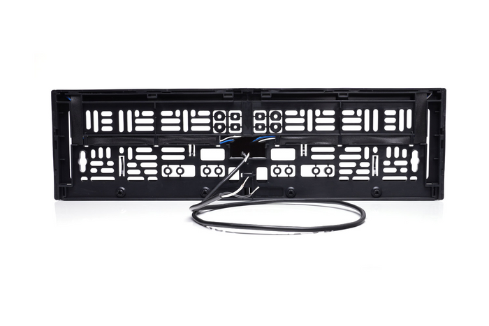 Rendszámtábla keret LED világítással WAŚ W253 2100 12/24V kábel 2m