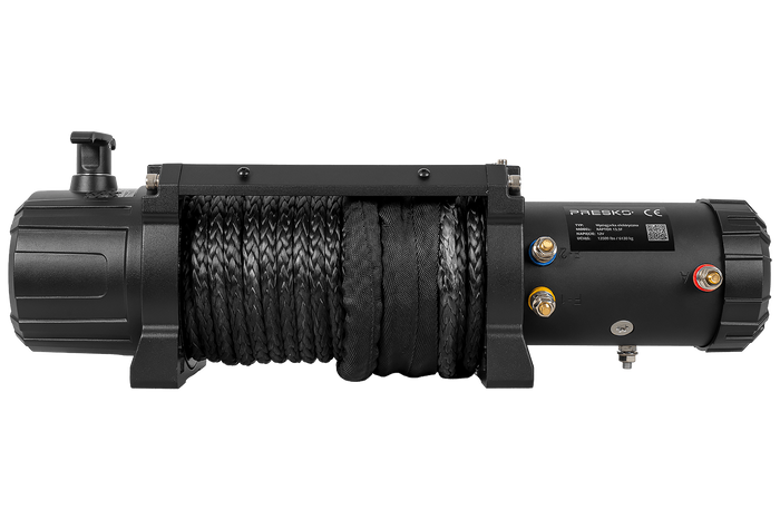 Elektromos csörlő PRESKO RAPTOR 13.5FS 12V 6130kg-os utánfutóhoz 24m kötéllel