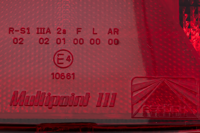 ASPÖCK Multipoint III hátsó lámpa 8 funkciós bal oldali