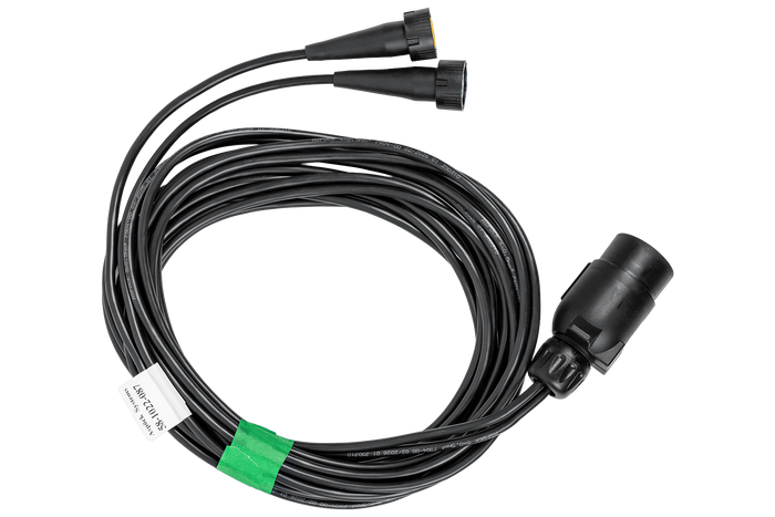 ASPÖCK 58-1022-087 elektromos szerelésű utánfutó kábelköteg 4,5 m 7 tűs bajonettzáras csatlakozó 2x5 tűs