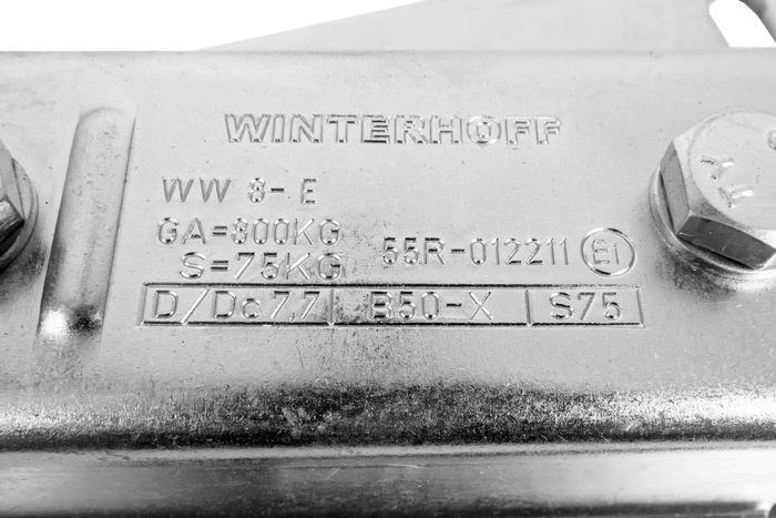 WINTERHOFF WW 8-G+V gömbfejes vonóhorog adapter 800 kg-os pótkocsihoz V-típusú vonórúddal