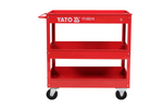 YATO YT-55210 3 szintes műhelykocsi, műhelyszekrény, 130kg, 79,5x79x37cm