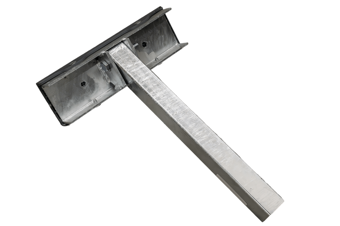 OUTLET UNITRAILER lapos oldaltámasz, 30 cm hosszú, 40 cm magas, hajóutánfutóhoz, SZÜRKE