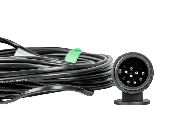 ASPÖCK elektromos szerelés, utánfutó kábelköteg, 7 m, 13/8 tűs csatlakozó, 2x 5 tűs bajonettzár