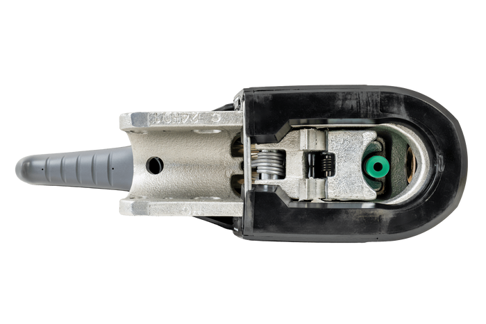 KNOTT KS30 gömbfejes vonóhorog stabilizátorral 3000 kg-os pótkocsihoz, 50 mm-es csővonórúddal