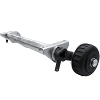 AL-KO EURO fékezett tengely pótkocsihoz/autószállítóhoz 1800kg 1450mm 1950mm 5x112