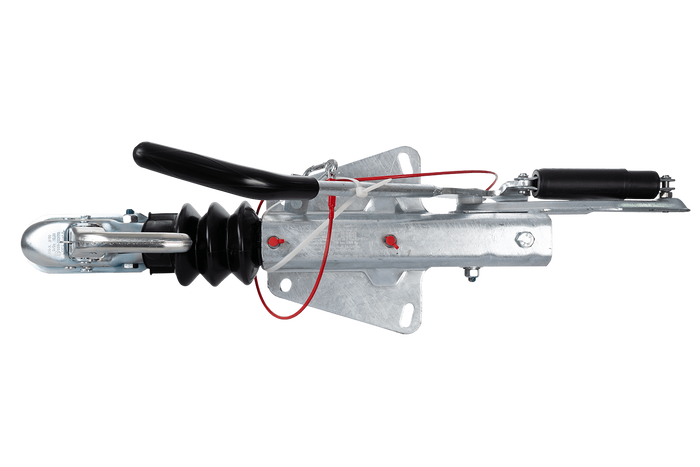 KNOTT KF13E ráfutószerkezet KK14B vonóhoroggal 1400 kg-os pótkocsihoz V-típusú vonórúddal