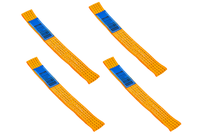 Négy darabos szállítóheveder készlet UNITRAILER pótkocsihoz 0,4 m/50 mm/4 t narancssárga