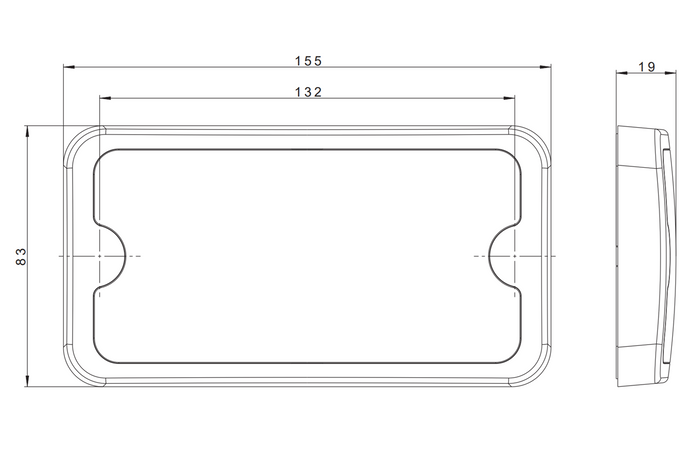 FRISTOM FT-162 LED 1000lm-es belső autólámpa kapcsolóval 