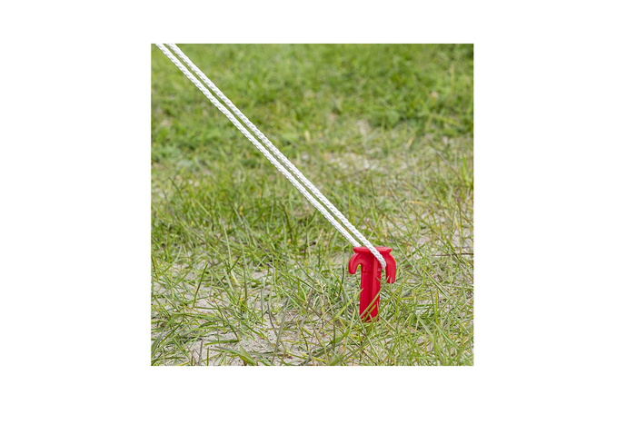 Hat darabos ProPlus sátorcövek készlet 364824 műanyag cövek 19 cm-es kötél rögzítéséhez