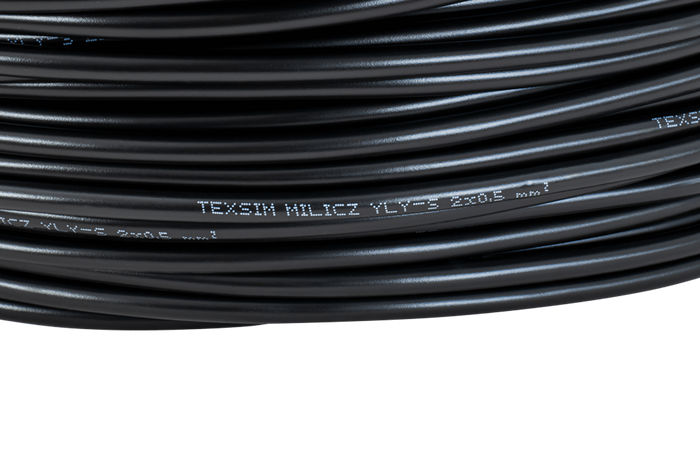 TEXSIM YLY-S 2x0.5 kéteres elektromos kábel - 1m