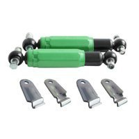 AL-KO nyolcszögletű lengéscsillapítók 900-1600 kg-os pótkocsitengelyekhez, konzolokkal együtt