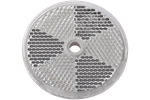 Kerek reflektor lyukkal FEHÉR DOBPLAST 60mm reflektor