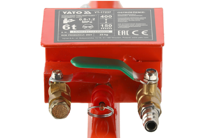 YATO YT-17237 hóember pneumatikus emelő 6T 