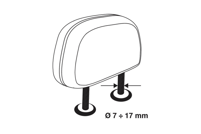 Csomagtér válaszfal LAMP GRG-9 Kompakt kutya-/poggyász elválasztó 85-140cm