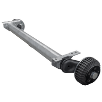 AL-KO COMPACT fékező tengely pótkocsihoz/szállítóhoz 1500kg 1260mm 1630mm 5x112