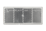 Téglalap alakú, öntapadós reflektor, FEHÉR UNITRAILER, 90x40 mm-es reflektorfény