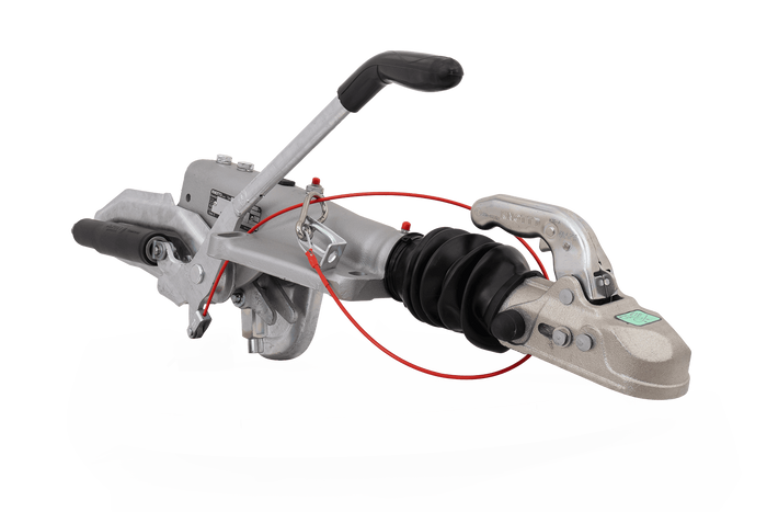 KNOTT KFG30A ráfutószerkezet K35A vonóhoroggal 3000 kg-os pótkocsihoz V-típusú vonórúddal